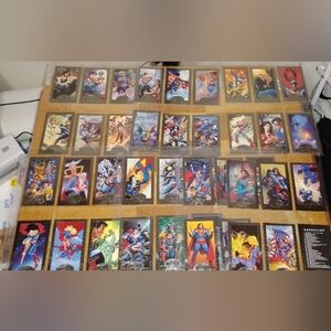 1994 SkyBox Superman Man of Steel Platinum Series   78 Cards